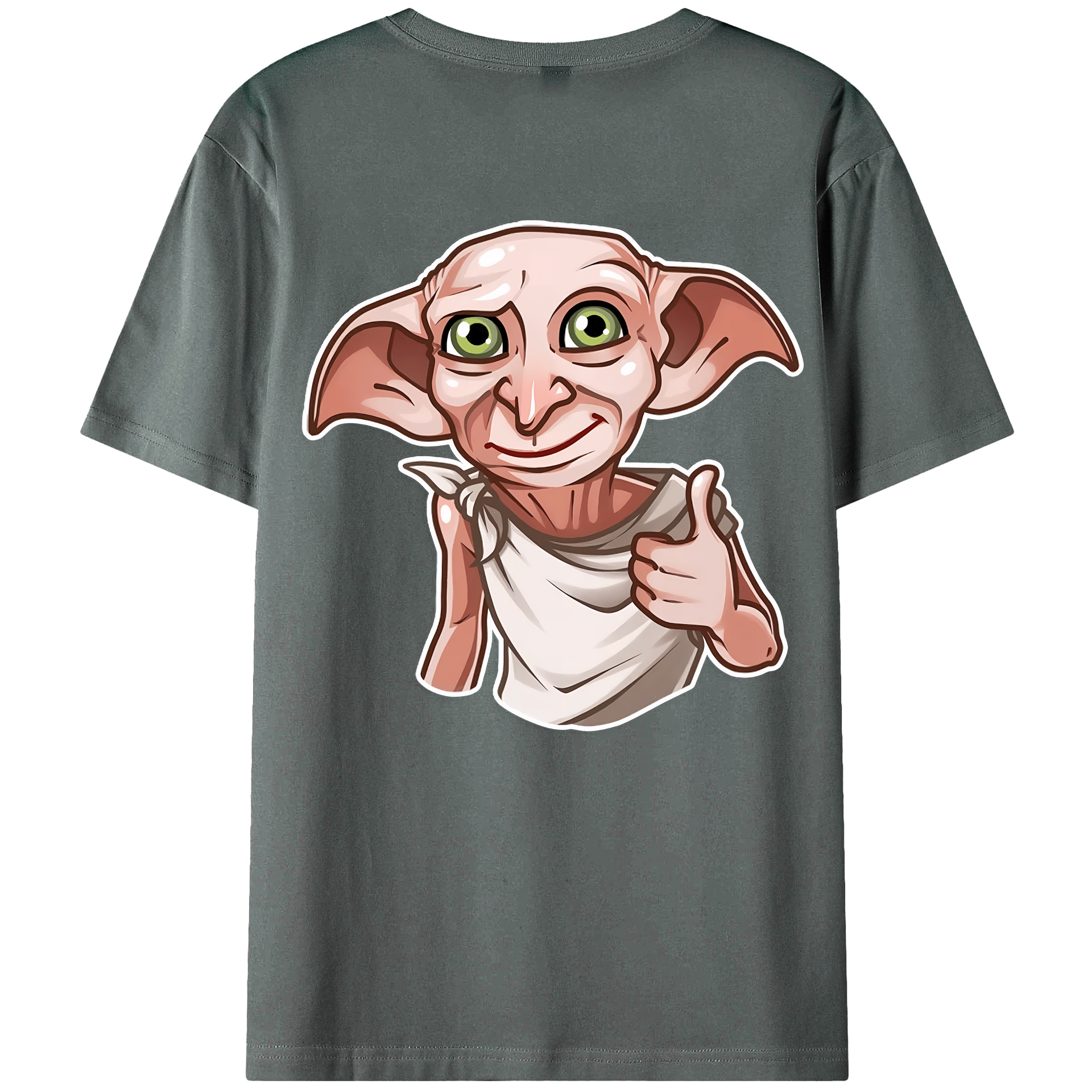 （画像用） Harry Potter ハリー・ポッターシリーズ 綿100％ メンズ半袖Tシャツ（バックプリント） 通気性